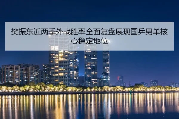 樊振东近两季外战胜率全面复盘展现国乒男单核心稳定地位